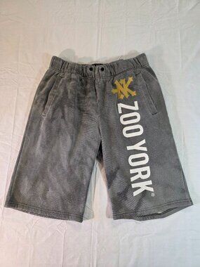 Men’s Zoo York Sweatpant Shorts Gray with White Logo Small